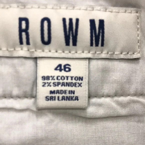 NWT ROWM MEN SZ 46 KHACKI CARGO SHORTS  9” INSEAM - Picture 12 of 12